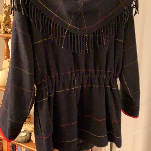 Vintage Fringe Plaid Coat - Picture 8 of 10